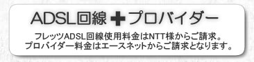 回線料金+プロバイダ料金